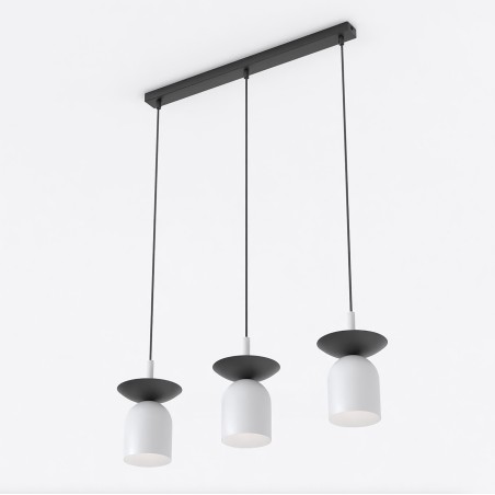 Lorenza gray+black hanging lamp (3 lights)