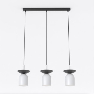 Lorenza gray+black hanging lamp (3 lights)