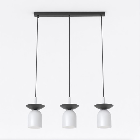 Lorenza gray+black hanging lamp (3 lights)