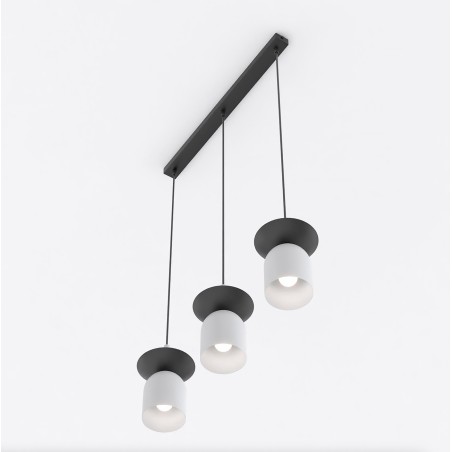 Lorenza gray+black hanging lamp (3 lights)