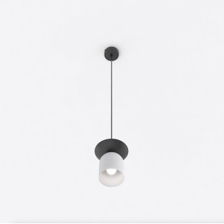 Lorenza gray+black pendant lamp