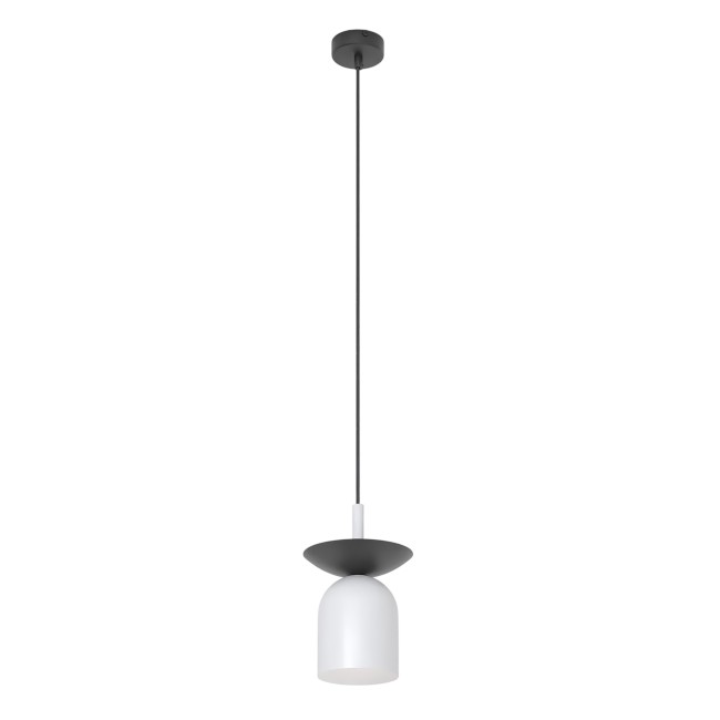 Lorenza gray+black pendant lamp