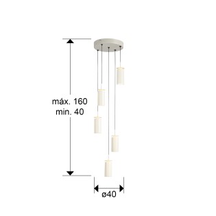copy of Lámpara colgante LED Iliada (3x7W)