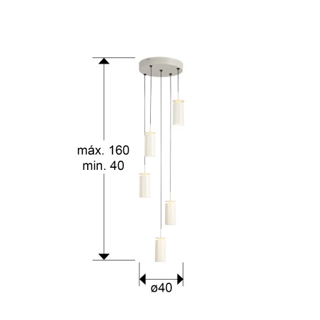 copy of Lámpara colgante LED Iliada (3x7W)
