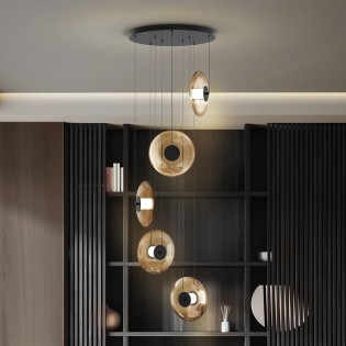 LED Cluster Pendant Lamp Diabolo (5x12W)