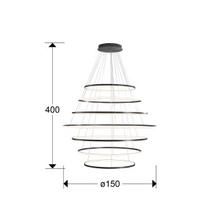 Odessa Dim LED pendant light (220W)