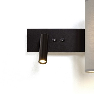 Torso-Wandleuchte mit LED-Leser (3W)