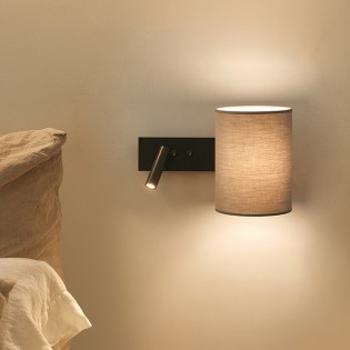 Wall lamp with LED reader...