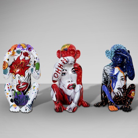 Set of 3 decorative figures The Three Wise Monkeys
