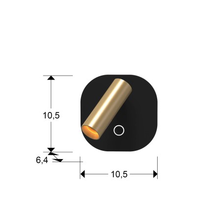 Biblio LED reading wall light (6W+2.1W)