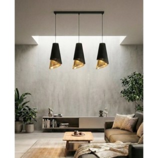 Vist Black+Gold Pendant...