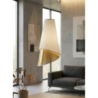 Vist White+Gold Pendant Lamp