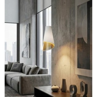 Vist White+Gold Pendant Lamp