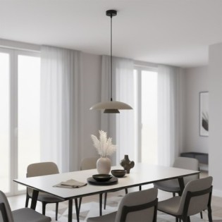 Tisa Moca+Black Hanging Lamp