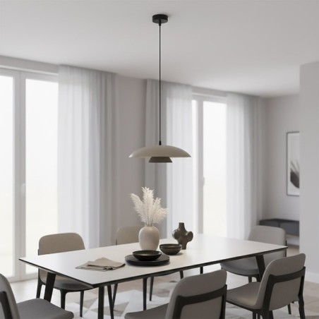 Tisa Moca+Black Hanging Lamp