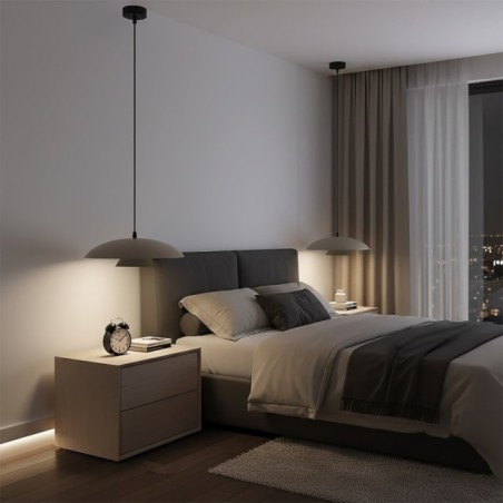 Tisa Moca+Black Hanging Lamp