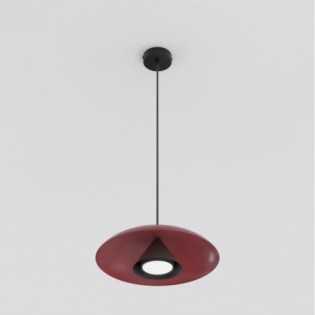 Tisa Burgundy+Black Pendant Lamp