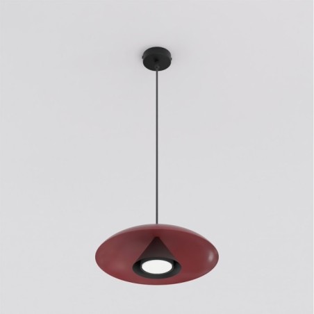 Tisa Burgundy+Black Pendant Lamp