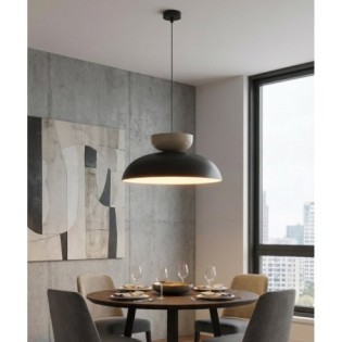 Sava Black + Mocha Pendant Lamp
