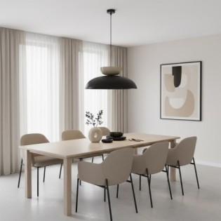 Sava Black + Mocha Pendant Lamp
