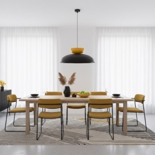 Sava Black+Yellow Pendant Lamp