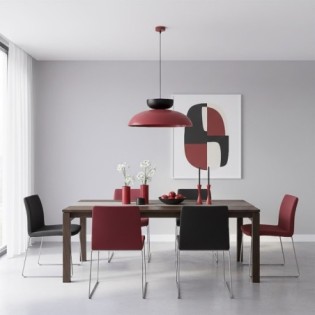 Sava Bordeaux+Black Pendant Lamp