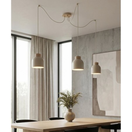 Lámpara colgante Prut Moca (3 luces)