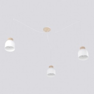 Lámpara colgante Prut Blanco (3 luces)
