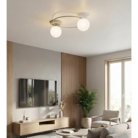 Buga Moca Opal Ceiling Lamp (2 lights)