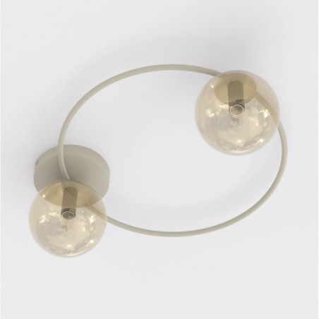 Buga Moca Amber Ceiling Lamp (2 lights)