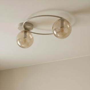 Buga Moca Amber Ceiling Lamp (2 lights)