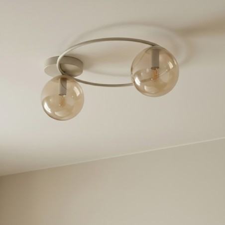 Buga Moca Amber Ceiling Lamp (2 lights)