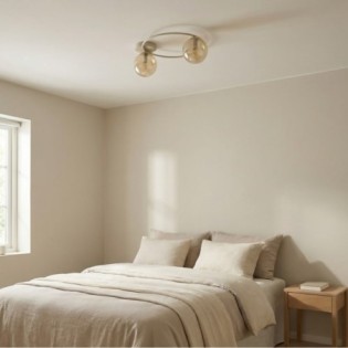 Buga Moca Amber Ceiling Lamp (2 lights)