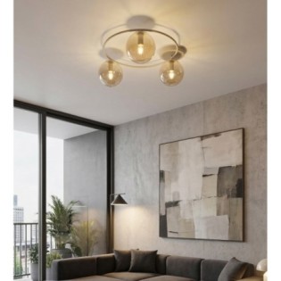 Buga Moca Amber Ceiling Lamp (3 lights)