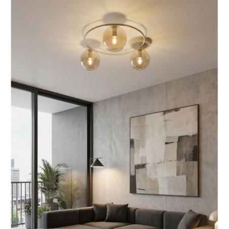 Buga Moca Amber Ceiling Lamp (3 lights)