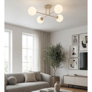Drin Moca Opal Ceiling Lamp (4 lights)
