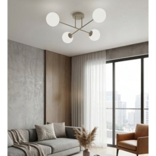 Drin Moca Opal Ceiling Lamp (4 lights)