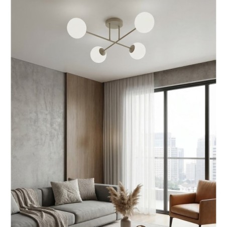 Drin Moca Opal Ceiling Lamp (4 lights)