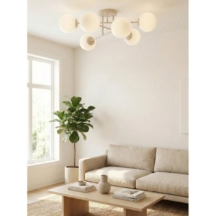 Drin Moca Opal Ceiling Lamp (6 lights)