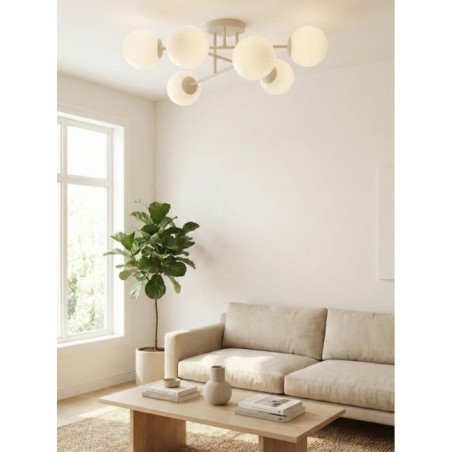 Drin Moca Opal Ceiling Lamp (6 lights)