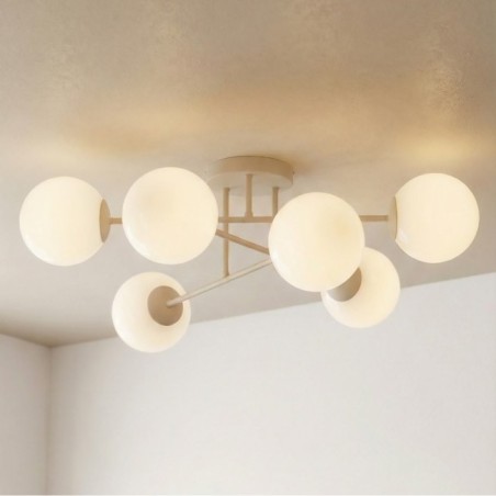 Drin Moca Opal Ceiling Lamp (6 lights)