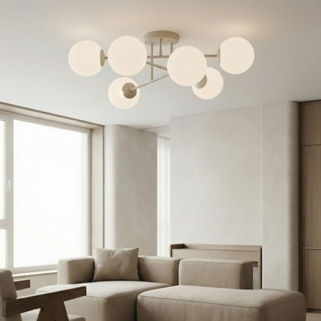 Drin Moca Opal Ceiling Lamp (6 lights)
