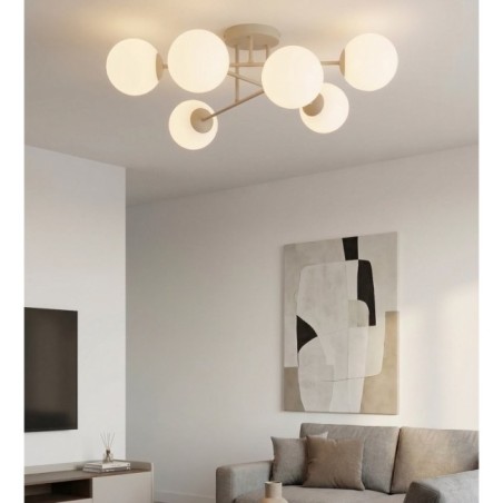 Drin Moca Opal Ceiling Lamp (6 lights)