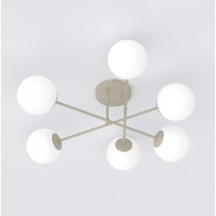 Drin Moca Opal Ceiling Lamp (6 lights)