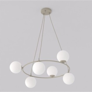 Ibar Opal Pendant Lamp (6 lights)