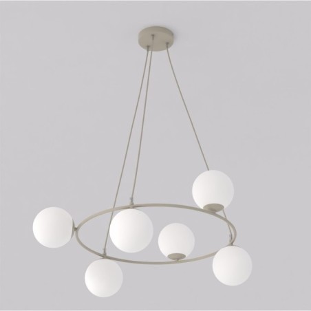 Ibar Opal Pendant Lamp (6 lights)