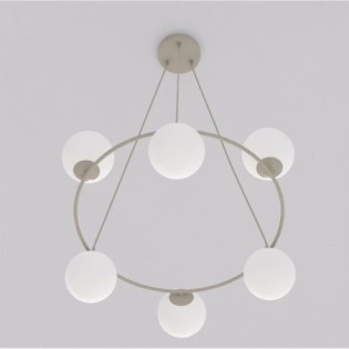 Ibar Opal Pendant Lamp (6 lights)