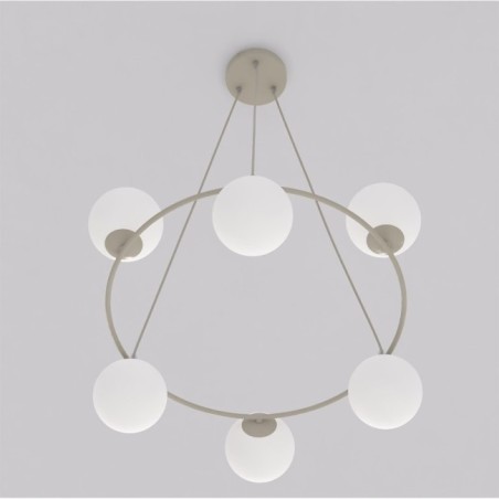 Ibar Opal Pendant Lamp (6 lights)