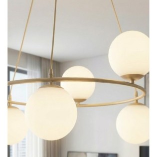 Ibar Opal Pendant Lamp (6 lights)