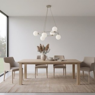 Ibar Opal Pendant Lamp (6 lights)